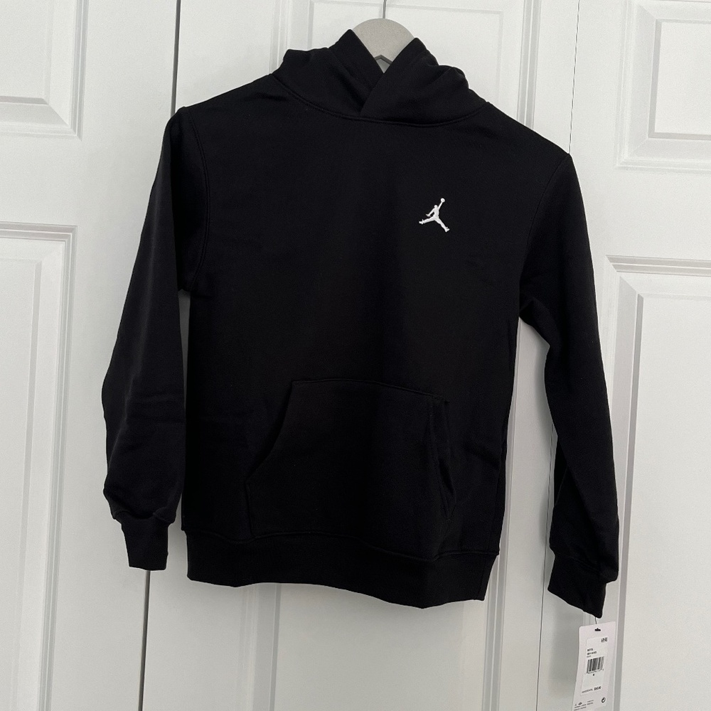Air Jordan Youth size Brooklyn Hoodie, black